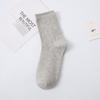 Calcetines de Media Caña de Color Puro para Hombre Tallas 44-48 Talla Extra Anchos Casuales de Algodón para Cuatro Estaciones Se Pueden Usar Venta al Por Mayor Transfronteriza