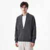 También Suéter de Punto con Cuello en V Falso de Dos Piezas para Hombre Otoño Holgado Lujo Ligero Mezcla de Lana Bloque de Color Suéter Pulóver