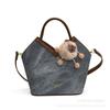 Bolso Pequeño de Invierno para Mujer Todo Fósforo Estampado de Leopardo Nuevo Retro Maillard Bolso Cubo Portátil Bolso Bandolera de Gama Alta