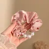 Lazo para el cabello dulce de tamaño grande que no daña el cabello, con estilo perezoso y suave para la cabeza, con lunares, perfecto para el verano