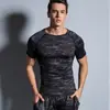 Ropa deportiva para correr y entrenar de manga corta, absorbente de sudor, para hombre, primavera y verano, estampado digital, al por mayor, OEM