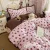 Conjunto de quatro peças de veludo bolha para leite, Classe A, amigável à pele, design tridimensional de bolhas, dupla face, quente, antiestático e resistente a bolinhas e desfiamento