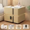 Mesita de noche inteligente de madera maciza suspendida, dormitorio simple y moderno con cerradura, sin necesidad de instalación, almacenamiento, mueble de noche de pie para el hogar