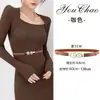 Cinturón de Perlas para Mujer 2026 Nuevo de Alta Gama Decoración de Cinturón Elástico de Cuero Elástico para Vestido Jeans