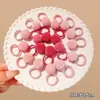 Diademas de Colores para Mujer, Estilo Coreano Negro, Bandas de Goma Desechables Engrosadas, Accesorios para el Cabello, Anillos para el Cabello que No Dañan el Cabello