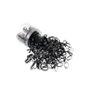 Faixa de Cabelo Preta Casual de Alta Elasticidade para Meninas Elástico de Cabelo Descartável Durável Elástico Pequeno Faixa de Cabeça Anel de Borracha Corda de Cabelo