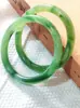Pulsera verde imperial de 13 mm de grosor, jade antiguo gris, nuevo accesorio de estilo chino para cheongsam, pulsera de dama noble, accesorio de pulsera de estilo chino tradicional, disponible para venta al por mayor