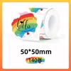 Papel Térmico de Impresión Gradiente Transfronterizo Pegatinas Selladoras Coloridas Phomemo M110/220 Papel Térmico Autoadhesivo para Etiquetas