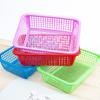 Cesta de Plástico Rectangular Colorida Almacenamiento de Cocina Hogar Cesta Escurridora de Frutas y Verduras Cesta de Clasificación de Comercio Electrónico Cesta para Lavar Verduras
