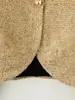 Marca Z Comercio Exterior Transfronterizo Stock Listo Ropa de Mujer Temporada Primavera 2026 Chaqueta Corta con Hombreras y Diseño de Hilo Metálico