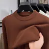 Suéter de Lana Puyuan para Hombre 2026 Otoño/Invierno Nueva Moda Casual Versátil Engrosado Cálido Tejido Base Suéter para Hombre