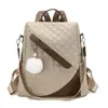 Mochila Antirrobo de Comercio Exterior para Mujer 2025 Nueva Superficie Suave Versátil Mochila de Viaje Bolso de Hombro de Doble Propósito Casual de Moda