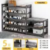 Banqueta para cambiarse los zapatos con estructura de hierro, zapatero simple y elegante para la entrada, popular banco zapatero con almacenamiento integrado
