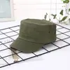 Chapéu Respirável de Proteção Solar Estilo Coreano à Pronta Entrega para Homens e Mulheres, Boné Militar Versátil para Uso Externo, Boné de Baseball com Aba Reta