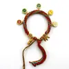 Pulsera Tejida a Mano de Hilo de Algodón de Tíbet Trenzada Wuye Manjushri Zorro Hada Thangka Pulsera de Reencarnación Pulsera Tejida a Mano Estilo Tíbet