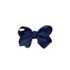 Pinza para el cabello de lazo de 4 pulgadas transfronteriza para niños, bebé, comercio exterior, color sólido, cinta acanalada con flor alada, clip de pico de pato, clip lateral