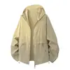 Chaqueta de Seda de Hielo de Verano con Tacto Frío, Secado Rápido, Ligera, con Capucha, Cárdigan Casual para Deportes al Aire Libre, Ropa de Protección Solar