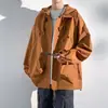 Liquidación de chaquetas recias a prueba de viento para hombre, ropa de trabajo, chaquetas holgadas para exteriores, ropa casual de moda para exteriores y montañismo