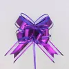 50 Flores de Tirar Mariposa Mate, Flores de Tirar con Cinta Grande para Navidad, Pascua y San Valentín, Lazos de Mariposa de Organza Transfronterizos