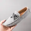 Nuevos Mocasines con Patrón de Cocodrilo Primavera 2022 Zapatos de Hombre Piel Genuina Estilo Coreano Zapatos sin Cordones Versátiles Juventud Casual Zapatos de Piel