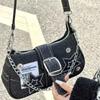 Bolsa de Ombro Estrela Baguette de Alta Qualidade Bolsa de Axila Ombro Único Nicho Y2K Doce Cool Picante Menina Portátil Bolsa Transversal Bolsa Feminina