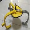 Cerradura de rueda pequeña de tres puntas, cerradura de neumático de tres puntas, abrazadera para furgoneta y triciclo, cerradura de núcleo de cobre con núcleo de media luna