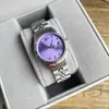 Dropshipping Relógio Vivian Westwood Azul Gelo Triturado Novo Relógio Feminino Roxo Ameixa Fruta do Dragão Saturno Pequeno Dourado
