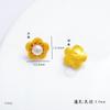 Accesorios de oro vietnamitas de larga data para manualidades, flor de perla, flor de cerezo, flor de durazno, flor de cuatro lados, colgante de lazo, pulsera