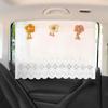 Cortina Parasol para Coche Tipo Ventosa Fresca Linda Protección Solar Aislamiento Térmico Cortina Persiana Trasera para Niños Cortina de Coche