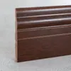 Rodapié de Madera Maciza Nórdica, Azulejo de Esquina para Rodapié, Línea de Pie de Madera Maciza Horneada en Blanco 10cm, Línea de Pie de Esquina de Madera