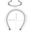 Diadema para hombre cm invisible deportiva de moda simple estilo coreano diadema trasera tocado ondulado diadema