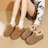 Botas de Neve Nordeste para Mulheres 2025 Novo Estilo Sapatos Quentes com Forro de Lã e Pelo Sapatos Birkenstock para Mulheres Inverno Birkenstock Sapatos Pequenos de Algodão