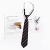 Corbata Azul Estilo Universitario jk Camisa Holgada Sin Golpes Accesorios Ropa Académica Rayada Japonesa Corbata de Lazo Mano Femenina Golpea Masculino dk