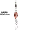 Set de señuelos de rotación de alta velocidad con lentejuelas en espiral, señuelo metálico de largo lance, producto popular transfronterizo para capturar cabeza de serpiente y albur