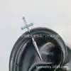 Brinco de Titânio Astmf-136 Espada Sagrada G23 Titânio Rosca Interna Zircônia Piercing Joia para Orelha Cabeça