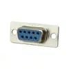 Orificio DB9 (cabeza de mujer) Enchufe de puerto serie macho cable RS232 soldadura cabeza hembra cabeza macho de 9 pines conector de soldadura enchufe DIY