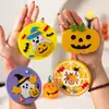 Decorações de Suspensão de Abóbora de Halloween Chocalho Enfeites de Suspensão Não Tecidos Materiais Manuais DIY Pequenos Presentes para Crianças