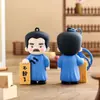 Chaveiro Desenho Animado Lu Xun Pingente para Mochila Figura Criativa Cultural Presente para Estudante Mercadoria Ornamento Fofo Tendência