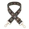 Nova alça de ombro larga jacquard colorida de 3,8 cm alça longa ajustável para bolsa transversal acessórios alça de reposição