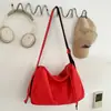 Bolso de hombro simple y relajado, como una nube, bolso artístico estilo coreano para estudiantes universitarias, bolso cruzado versátil para ir de compras