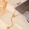 Moderna cadena larga con colgante de girasol para mujer 2026, elegante collar en capas con colgante de corazón para damas, cadena para suéter