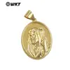 Wt-Jfe144 Carving de Personaje Único Textura Avanzada Colgante de Latón Joyería de Venta Caliente para Exportación Accesorios Hechos a Mano