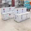 Assentos de Aço Inoxidável para Câmaras de Fuga de Mineração, Assentos Duplos e Multi-Lugares para Uso Subterrâneo, com Encostos e Assentos com Armazenamento de Aço Inoxidável