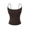 Camisola Feminina de Couro com Alças Finas, Costas Nuas, Doce e Picante, Sexy, Estilo Verão 2026, Roupa Íntima, Camisa Base, Top com Beleza de Desejo Puro