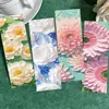 30 Marcadores de Página Série Flores Pintura a Óleo Caderno Simples Material Criativo Literário Marcador de Página de Papel para Leitura Pode ser DIY