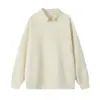 Sudadera de punto texturizado de cuello medio para hombre, moda primavera y otoño 2025, top interior neutro, jersey para hombre, camisa base