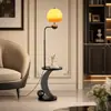 Estante moderno de mármol transfronterizo con iluminación LED, adecuado para usar como lámpara de pie en la sala de estar, junto al sofá, o como lámpara de noche en el dormitorio, creando una atmósfera decorativa ambiental.
