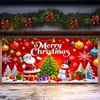 Tecido de Fundo de Natal Transfronteiriço Amazon Novo Banner Decoração de Ano Novo de Natal Tecido para Pendurar Personalização Externa