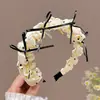 Diadema Elegante de Lunares con Lazo y Plisados de Gama Alta para Mujer, con Dientes para Agarre Antideslizante, Hace que la Cara Parezca Más Pequeña, Accesorio para el Cabello