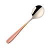 Aço Inoxidável 304 Colher Redonda Colher de Sobremesa Casa Café da Manhã Colher para Comer Mingau Colher para Catering Colher Coreana para Beber Espessada
